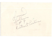 Lionel Hollins Signed Index Card / Autographed NBA Basketball Trail Blazers