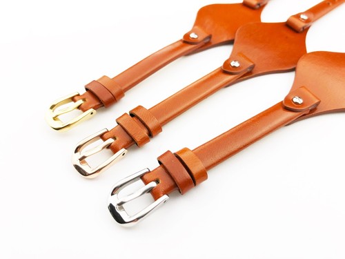 8mm Black Brown Tan Genuine Leather Strap Band fit FOSSIL watches Buckle Clasp - Picture 4 of 8