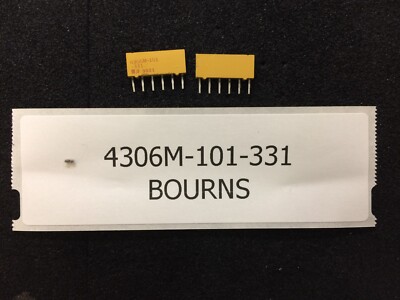 4306M-101-331 BOURNS RES ARRAY 5 RES 330 OHM 6SIP 10 PIECES