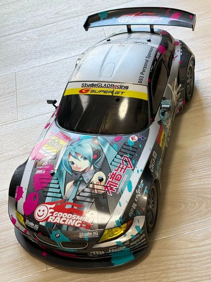 Tamiya 1/10 RC Car BMW Hatsune Miku Z4 Body Only With LED Light Used JP AA77 New - Image 4 of 4