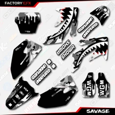 Gray Savage Racing Camo Graphics kit fits Honda Crf250 04-05 Crf 250 Decal