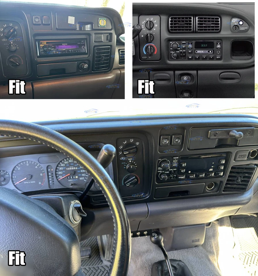 For 1997-2002 Dodge Ram 1500 2500 3500 Apple Carplay Stereo Radio Android Navi Foto 4 de 4