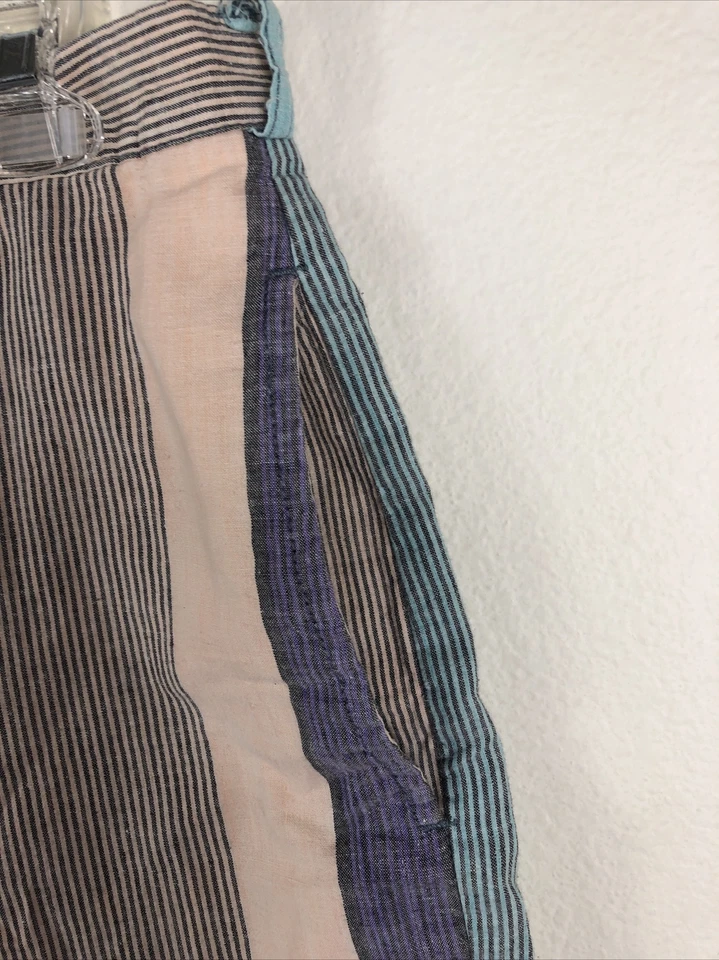 Gotcha Vintage 90s Striped Cotton Madras Shorts Surf Skate - Size 30, 32 Waist - Image 4 of 4