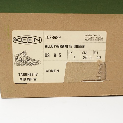 KEEN 1028989 Targhee IV Mid Waterproof Hiking Boots for Ladies Alloy/Granite 9.5 - Picture 2 of 9
