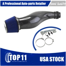 For 1992-2000 Honda Civic EK EG Real Carbon Fiber Air Intake Pipe Air Filter Kit