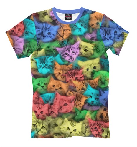 Psy acid cats t-shirt - all over 