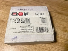 16ga Brad Nails 1' long (  one 2500 box)