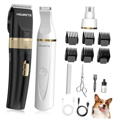 Dog Hair Clippers for Grooming Kit and Dog Paw Trimmer Nail