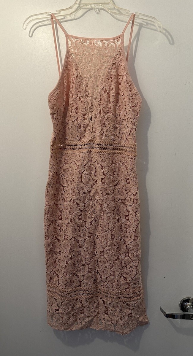 Dusty Rose Lace Midi Dress New Pink | eBay Dusty Rose Lace Midi Dress New Pink | eBay