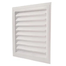 Wall Louver Static Vent Thermoformed Plastic18inx24in Sleek Design Intake Exhaus