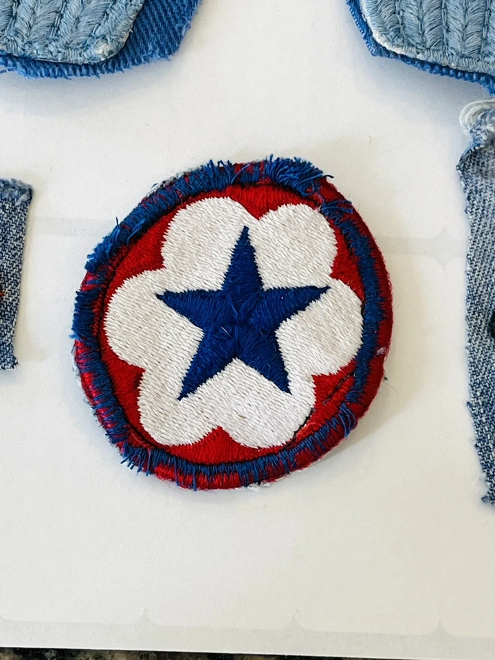 Vintage Patch Lot Cupcake Mushroom Star Hippie Embroidered Denim Applique Retro - Image 3 of 4