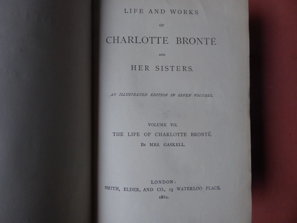 Gaskell. The Life of Charlotte Brontë.  1882, illustrée. reliure éditeur. TBE - Photo 4/4