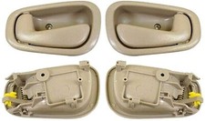 4pcs Inside Tan Door Handle For 1998-2002 Toyota Corolla Chevrolet Prizm