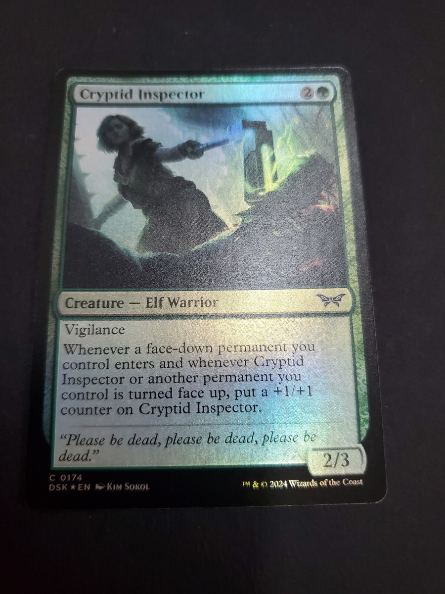 Cryptid Inspector (Foil) - Duskmourn: House of Horror - MTG DSK NM | eBay