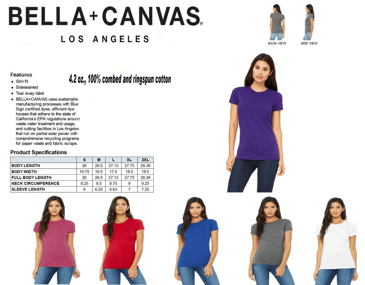 Bella canvas blank t shirts sales