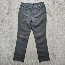 Vintage Guess Pants Women Size 30 Black Straight Leg Stretch High Rise USA Made