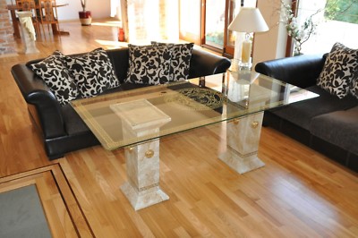 Tisch aus gerüstbohlen