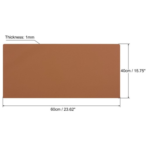 24"x16" Silicone Mat, Non-Slip Resin Casting Crafts Pad Sheets Protector, Brown - Afbeelding 2 van 6
