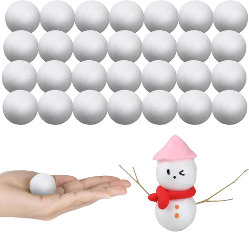 200 Pcs White Craft Foam Balls Small Styrofoam Balls 0.6 Inch Smooth Polystyrene