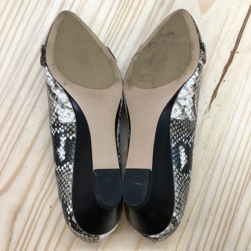 Talbots Heels Womens 9 M Snakeskin Casual Slip On Pointed Wedge Pumps Multicolor - Picture 10 of 16