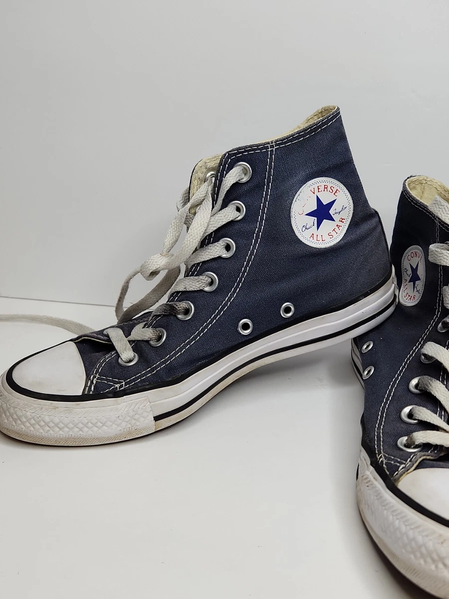Converse All Star High Top Sneaker Blue White Lace up Mens size 4