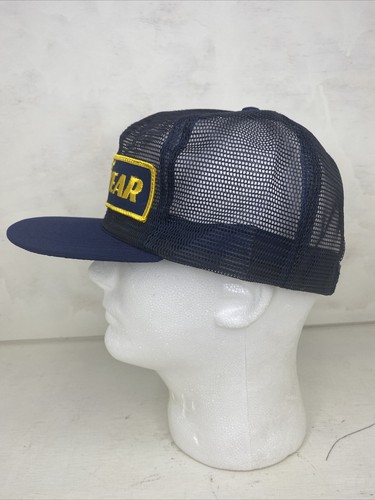 VIntage GOODYEAR TIRES PATCH ALL MESH TRUCKER HAT MADE IN USA Fast Shipping - Picture 5 of 7