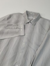 Calvin Klein Men's Long Sleeve Button Up Dress Shirt, XL