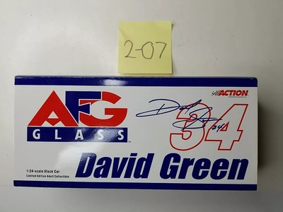 David Green # 34 AFG Glass 2000 Monte Carlo 1:24 Scale Diecast Bank NIB 