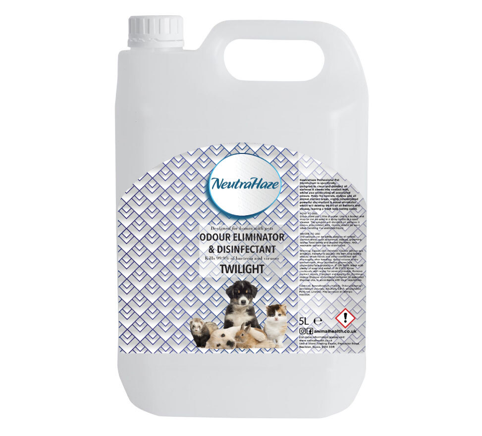 5L NeutraHaze Pet Odour Eliminator Disinfectant Pet Safe, Kennels