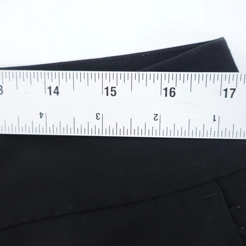 Pantalones de vestir Ann Taylor Factory para mujer 12 negros preppy acampanados pierna comodidad carrera Foto 4 de 4