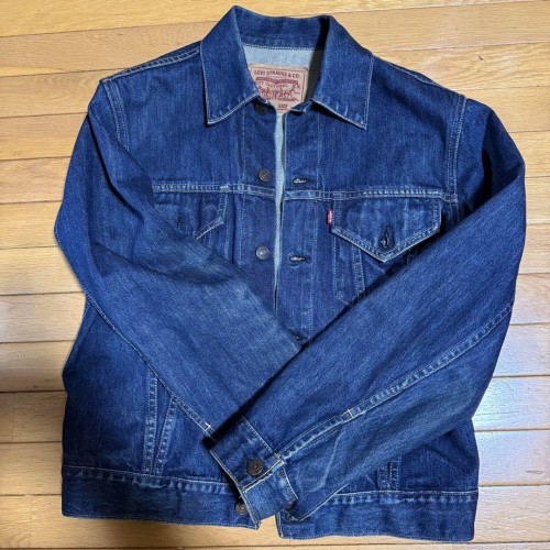 LEVI'S Japanese made denim jacket 71557 Big E size 38