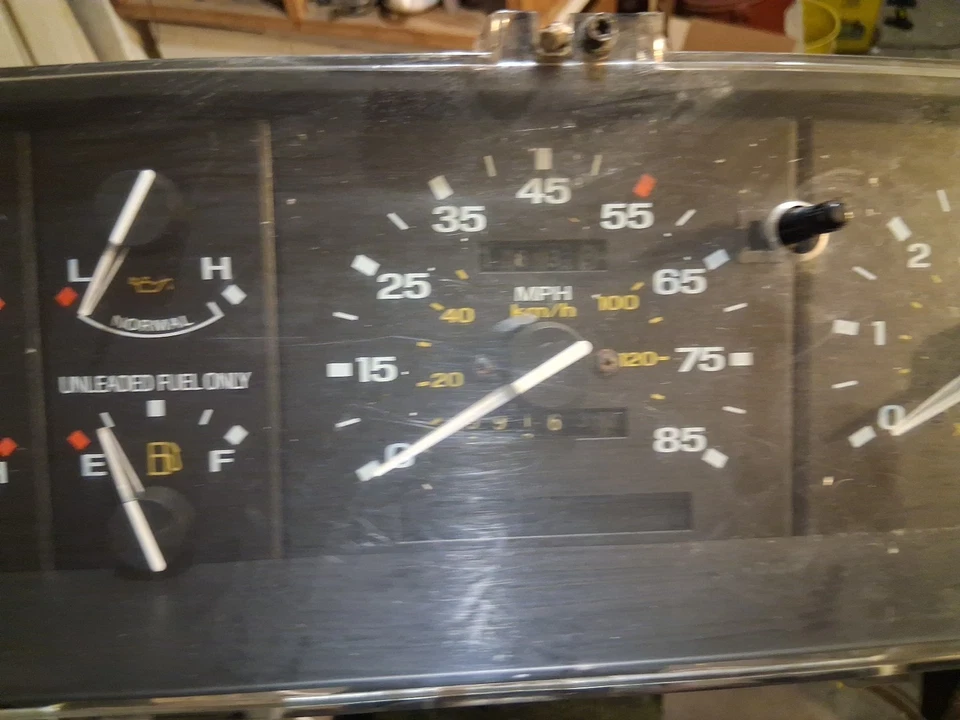 Ford Ranger 1989-1992 panel de instrumentos calibre panel velocímetro RPM FUEL OIL Foto 3 de 4