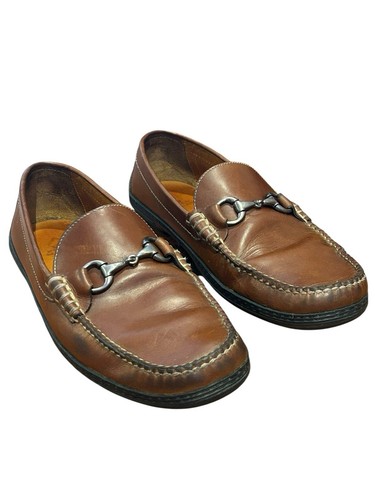 Peter Millar Bit Loafers Brown Leather Mens Size 10.5 M - Picture 2 of 11