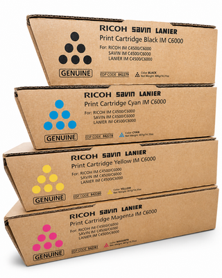 #ad Ricoh IM C4500 IM C6000 OEM Toner Set CMYK 842279842280842281842282 NEW $250.00