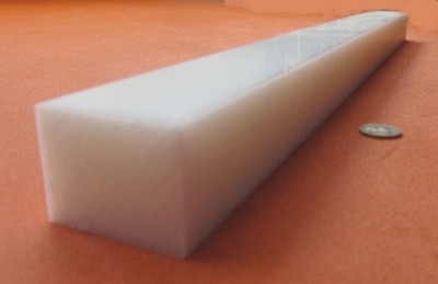 Hdpe White Bar 1.50'' Thick x 2.00'' Wide x 24'' Long