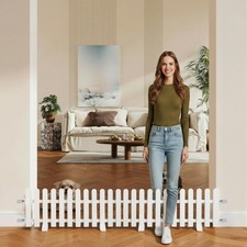 Fiwochic Short Dog Gate 19.7 x 78.7 Inch Adjustable Puppy Gate Indoor Folding...
