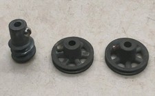 Vintage Construction Set Worm Gear and Pulley Wheel Lot Non- magnetic Pot Metal