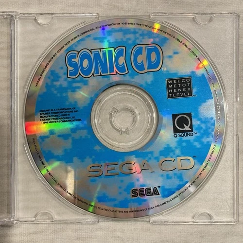 Sonic CD (Sega CD, 1993) Disc Only - Resurfaced, Tested