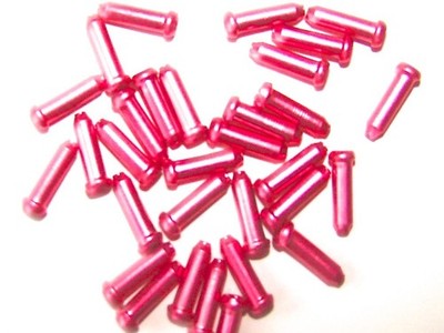 30 Bits Blei Kabel Alligator C-Enden Aluminium 1,2-1,8mm rosa