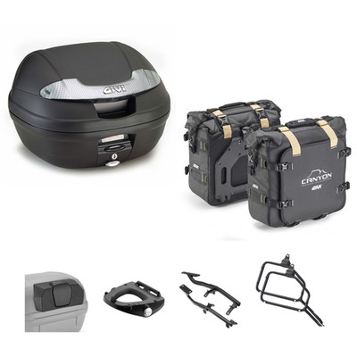 GIVI Pannier and Bag Set E340NT2 GRT720B for Yamaha Tracer 7 GT 2020-2024