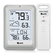 Indoor Outdoor Thermometer Hygrometer Wireless Weather Station, Tem... Fast Ship