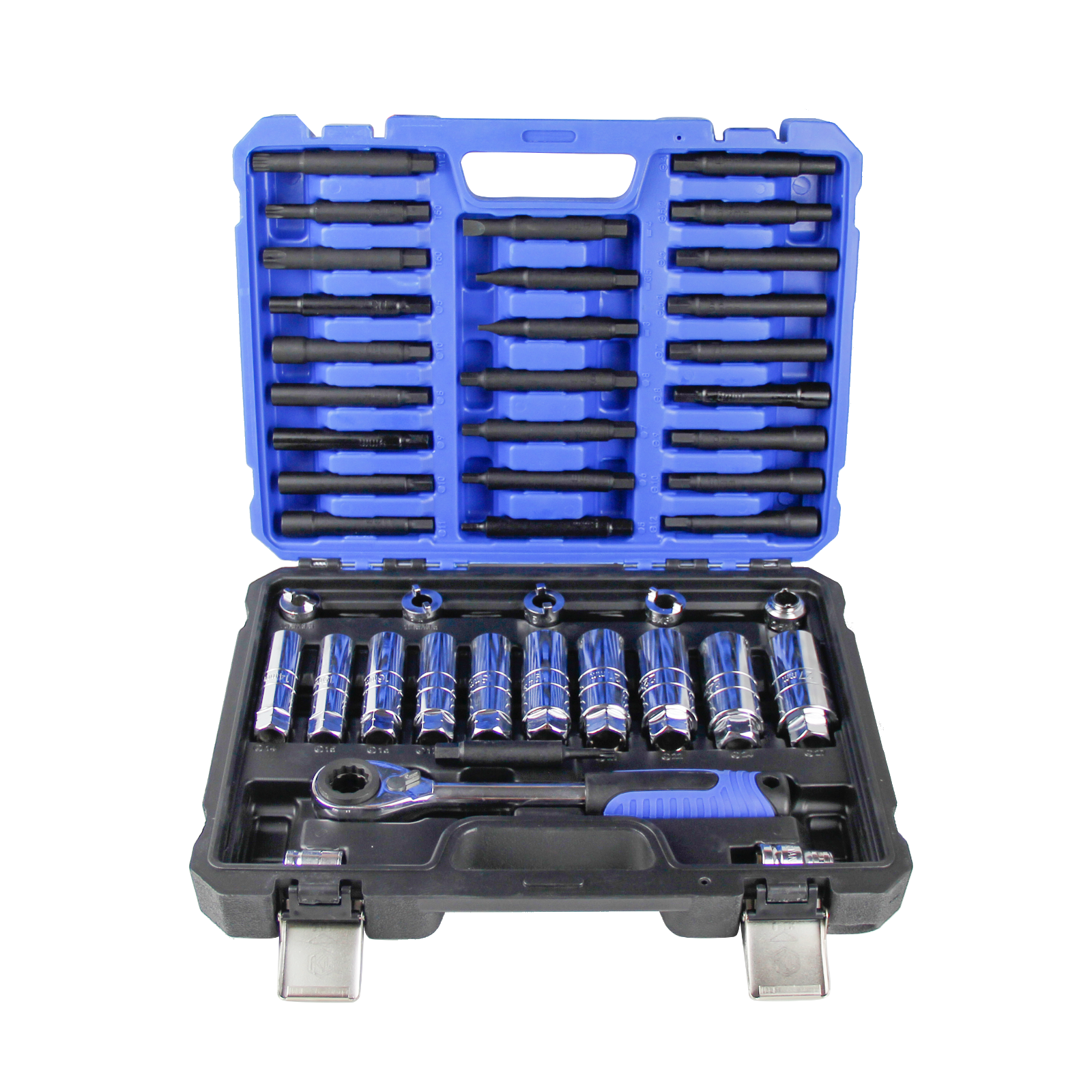 43PCS Suspension Shock Absorber Strut Nut Removal Tool Socket Set & 1/2