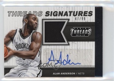 2014-15 Panini Threads Signatures 47/99 Alan Anderson #40 Auto 2t8
