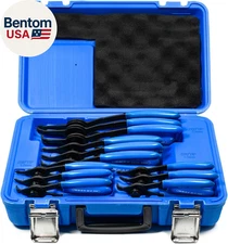 12 Piece Versatile Retaining Snap Ring Pliers Set,Heavy Duty Fixed Tip Combinati