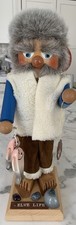 Holzkunst Christian Ulbricht Nutcracker Elve Life Fisherman Hard To Find 17”