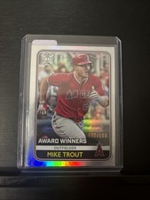 2020 Topps Big League Award Winners Rainbow Foil /100 Mike Trout #283