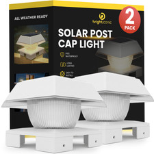 Solar Post Cap Lights Dual Mode BICSGL-14 2Pack