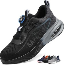 Safety Trainers Men Lightweight Breathable Safety Shoes Womens Comfortable Non