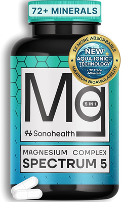 #ad Spectrum 5 Magnesium Complex 500mg 5 in 1 Glycinate Citrate Malate 72 Minerals $24.69