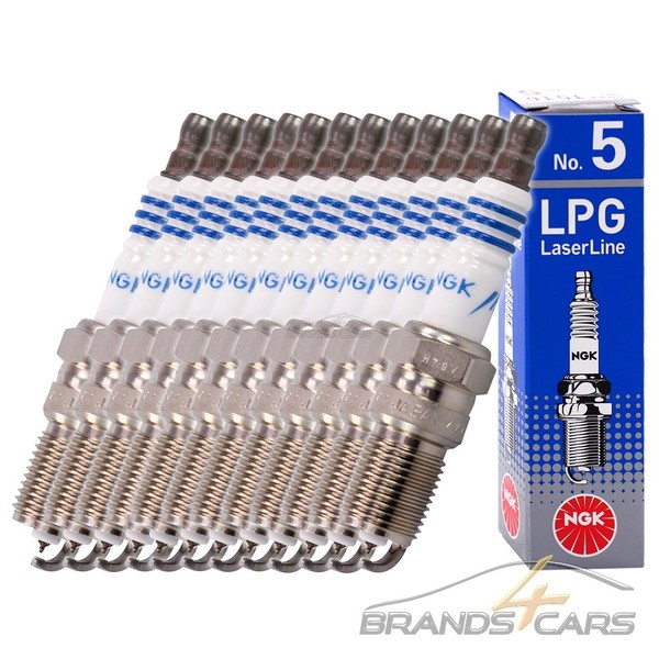 12X Ngk ZÜNdkerze Lpg FÜR Aston Martin DB7 DB9 Vanquish 6.0-image